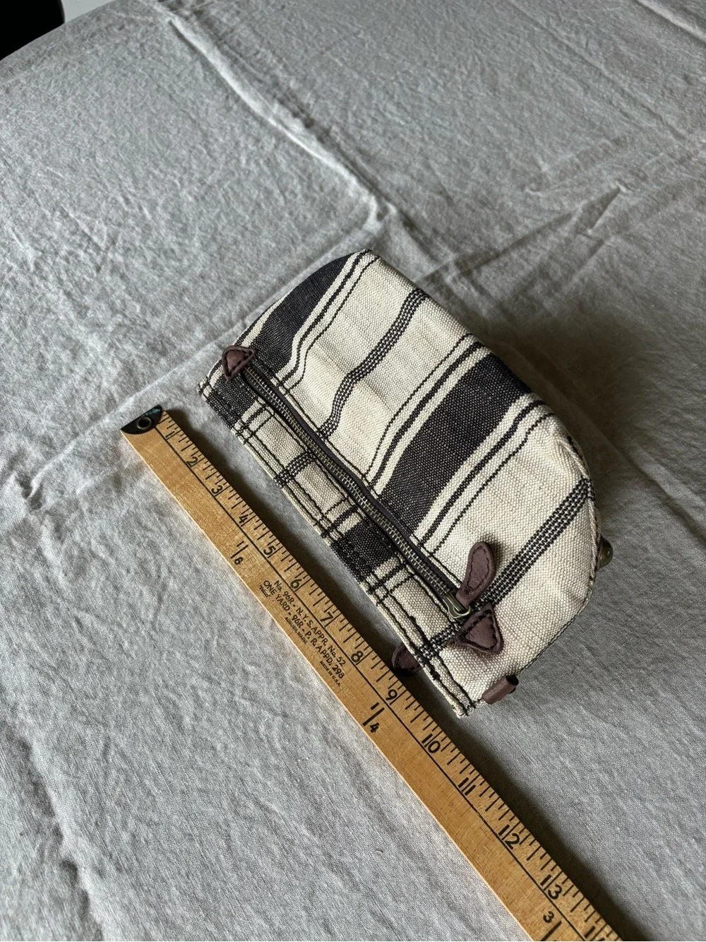 Jute and Cotton Cosmetic Bag